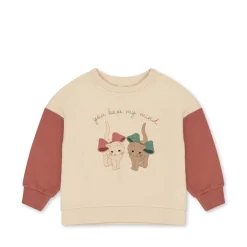 Konges Sløjd Loupy Lou Sweatshirt - Brazilian Sand/Canyon Rose*Born Overdele