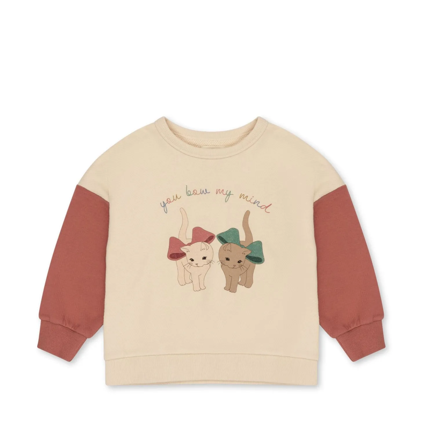 Konges Sløjd Loupy Lou Sweatshirt - Brazilian Sand/Canyon Rose*Born Overdele