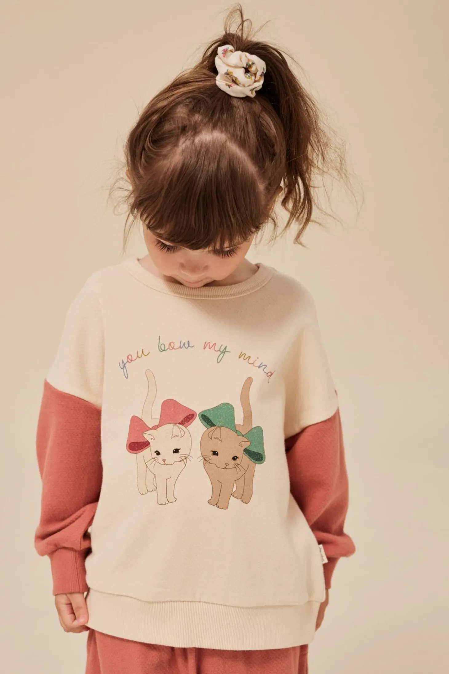 Konges Sløjd Loupy Lou Sweatshirt - Brazilian Sand/Canyon Rose*Born Overdele