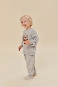 Konges Sløjd Loupy Lou Sweatshirt - Grey Melange*Born Overdele