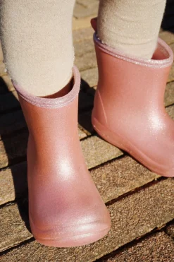 Konges Sløjd Luc Lightweight Glitter Rain Boots - Glitter Rose*Born Støvler