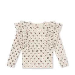 Konges Sløjd Manuca Badebluse Med Flaeser - Cherry Motif*Born Badebukser & Bluser