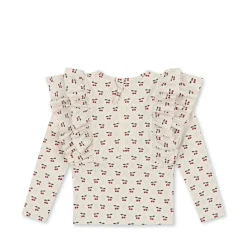 Konges Sløjd Manuca Badebluse Med Flaeser - Cherry Motif*Born Badebukser & Bluser