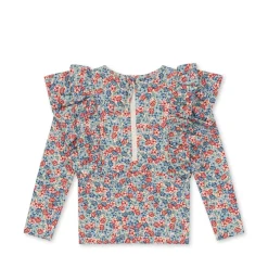 Konges Sløjd Manuca Badebluse Med Flaeser - Rosie Blue*Born Badebukser & Bluser