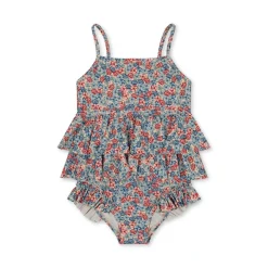 Konges Sløjd Manuca Badedragt Med Flaeser - Rosie Blue*Born Badedragter & Bikinis