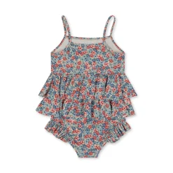 Konges Sløjd Manuca Badedragt Med Flaeser - Rosie Blue*Born Badedragter & Bikinis