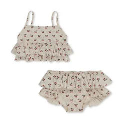 Konges Sløjd Manuca Bikini Med Flaeser - Cherry Motif*Born Badedragter & Bikinis