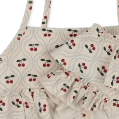 Konges Sløjd Manuca Bikini Med Flaeser - Cherry Motif*Born Badedragter & Bikinis