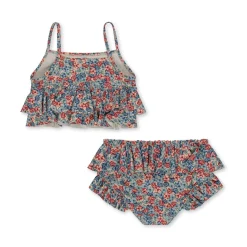 Konges Sløjd Manuca Bikini Med Flaeser - Rosie Blue*Born Badedragter & Bikinis