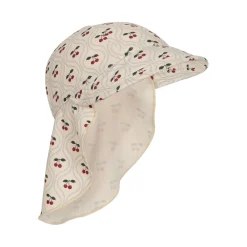 Konges Sløjd Manuca Solhat Med Flaeser - Cherry Motif*Born Hatte & Huer