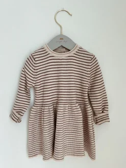 Konges Sløjd Meo Strik Kjole - Peppercorn Stripe*Born Kjoler & Nederdele