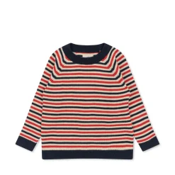 Konges Sløjd Meo Strikket Bluse - Navy Stripe*Born Overdele