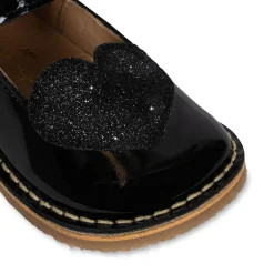 Konges Sløjd Minnie Sko I Lakeret Laeder Med Hjerte - Black*Born Sko & Sneakers