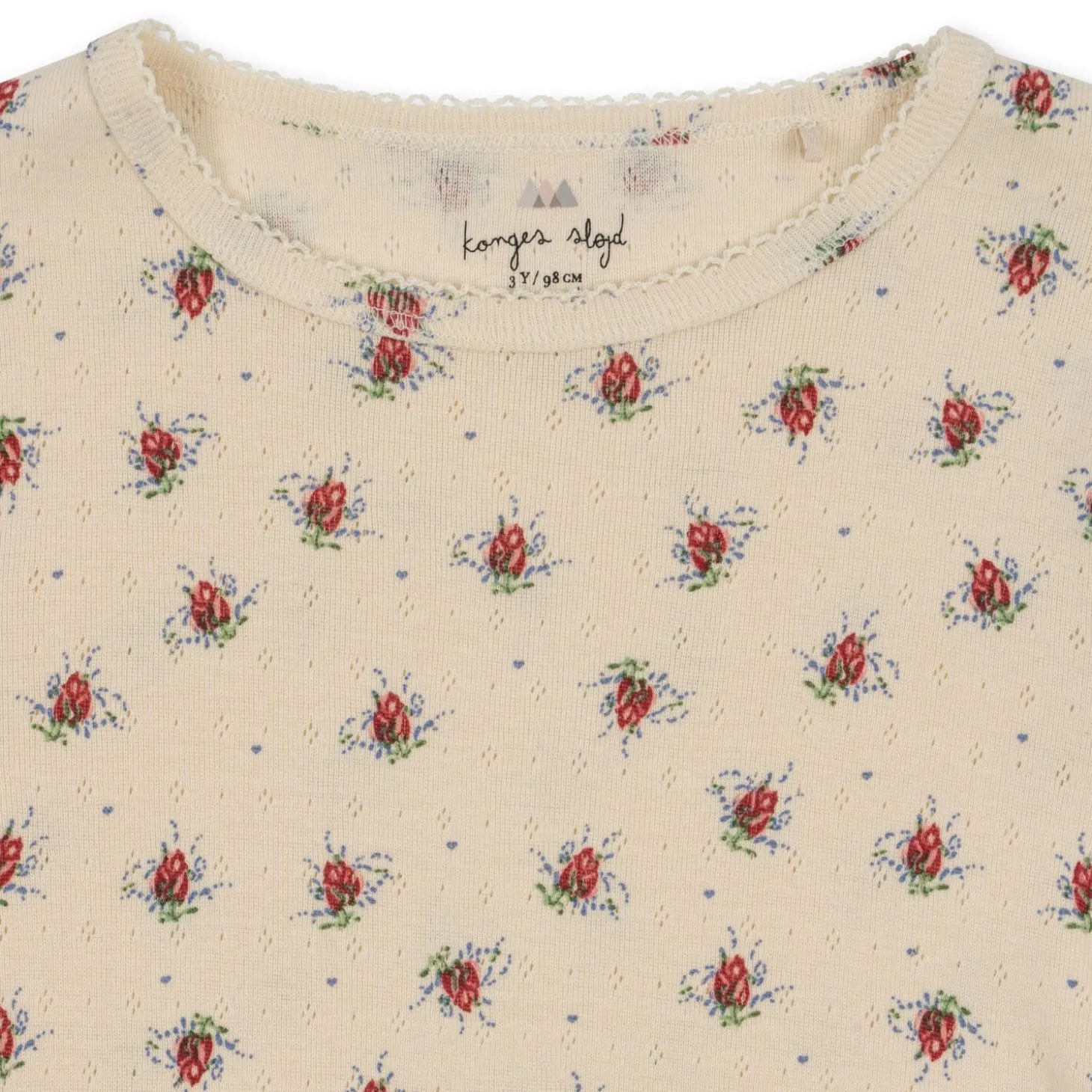 Konges Sløjd Minnie Ss Bluse - Vita Rosa Mini*Born Overdele