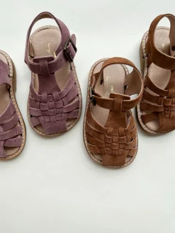 Konges Sløjd Minou Strap Sandals Suede - Brown Rose*Born Sandaler