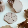 Konges Sløjd Muslinge Spisesaet I Silikone - Terra Cotta* Borddaekning
