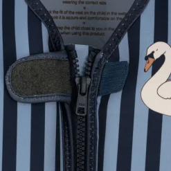 Konges Sløjd Neopren Svømmevest Med Flaeser - Swan Stripe*Born Svømmeveste