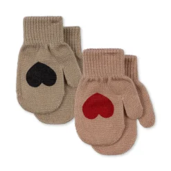 Konges Sløjd 2-Pak Julevanter - Christmas Hearts*Born Vinter-Accessories