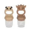 Konges Sløjd 2-Pak Maddispenser Til Frugt Enhjorning Og Panda - Shell/Blush* Bideringe