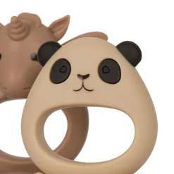 Konges Sløjd 2-Pak Maddispenser Til Frugt Enhjorning Og Panda - Shell/Blush* Bideringe