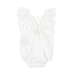 Konges Sløjd Posey Romper - Optic White*Born Heldragter