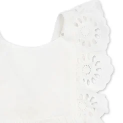 Konges Sløjd Posey Romper - Optic White*Born Heldragter
