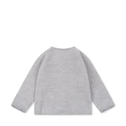 Konges Sløjd Saga Fleececardigan - Grey Melange*Born Cardigans