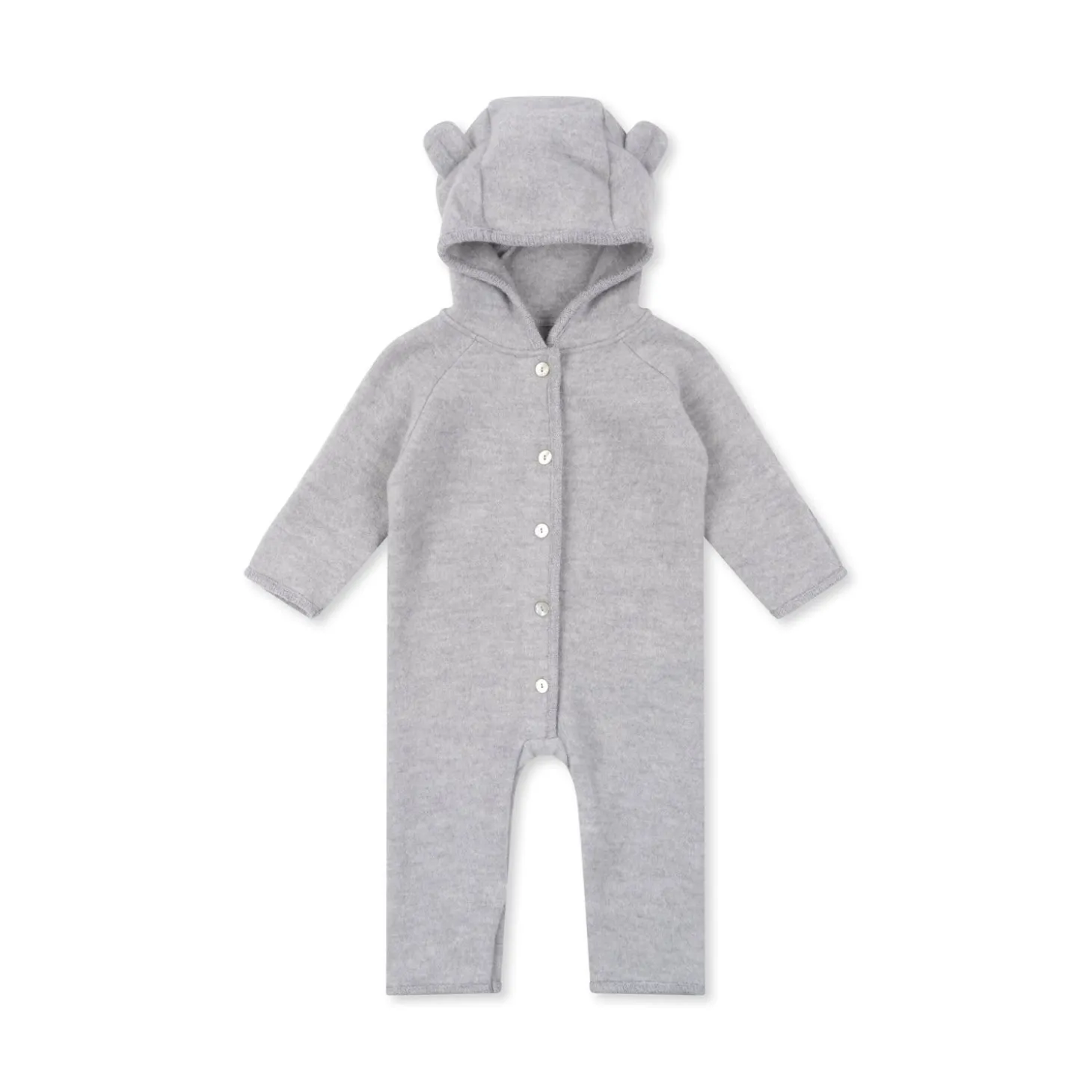 Konges Sløjd Saga Koredragt I Fleece - Grey Melange*Born Koredragter