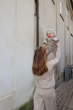 Konges Sløjd Saga Koredragt I Fleece - Grey Melange*Born Koredragter
