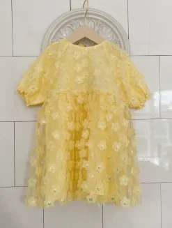 Konges Sløjd Sally Kjole - Fairy Butter Flower*Born Kjoler & Nederdele