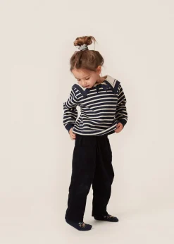 Konges Sløjd Seala Strikket Bluse - Blue Stripe*Born Overdele