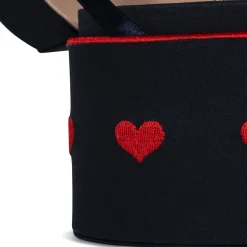 Konges Sløjd Smykkeskrin Med Hjerter - Dark Navy* Dekoration & Indretning