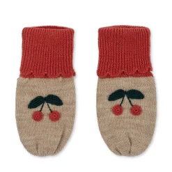 Konges Sløjd Sonja Strikkede Vanter - Beige Melange*Born Vinter-Accessories