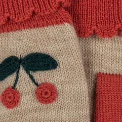 Konges Sløjd Sonja Strikkede Vanter - Beige Melange*Born Vinter-Accessories