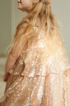 Konges Sløjd Starla Pailletkjole - Gold Blush*Born Kjoler & Nederdele