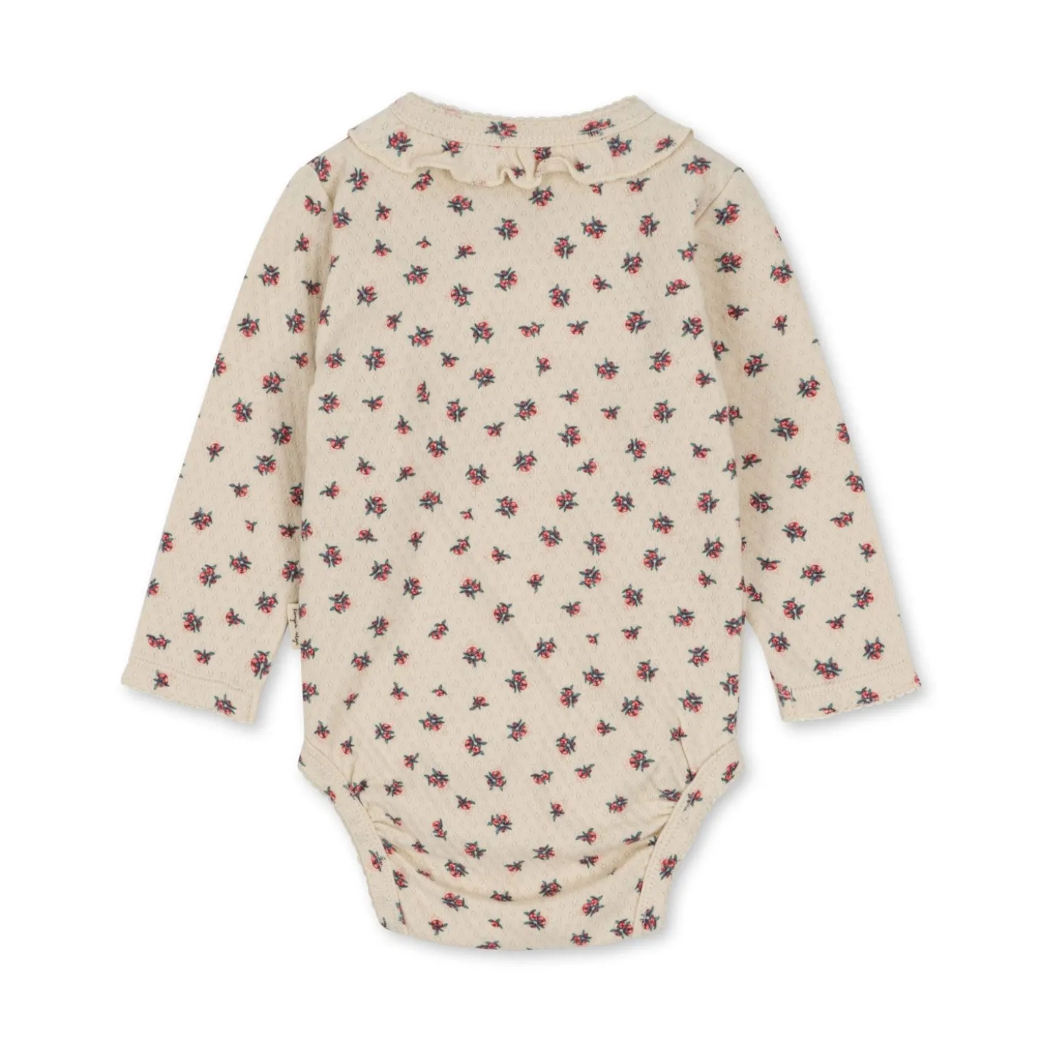 Konges Sløjd Sui Babybodystocking Med Flaeser - Peonia Rose*Born Bodyer