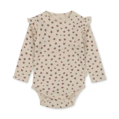 Konges Sløjd Sui Bodystocking Med Flaeser - Peonia Rose*Born Bodyer