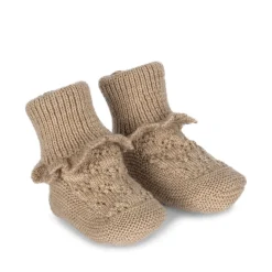 Konges Sløjd Tomama Futter Med Hulmonster - Beige Melange*Born Støvler