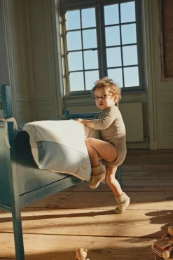 Konges Sløjd Tomama Futter Med Hulmonster - Beige Melange*Born Støvler