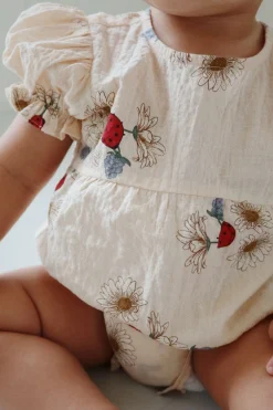 Konges Sløjd Vida Heldragt Med Pufaermer - Ladybug*Born Heldragter