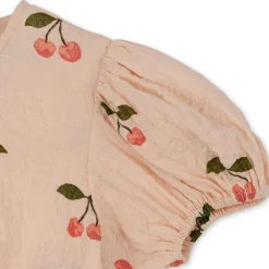 Konges Sløjd Vida Kjole Med Pufaermer - Ma Grande Cerise Pink*Born Kjoler & Nederdele