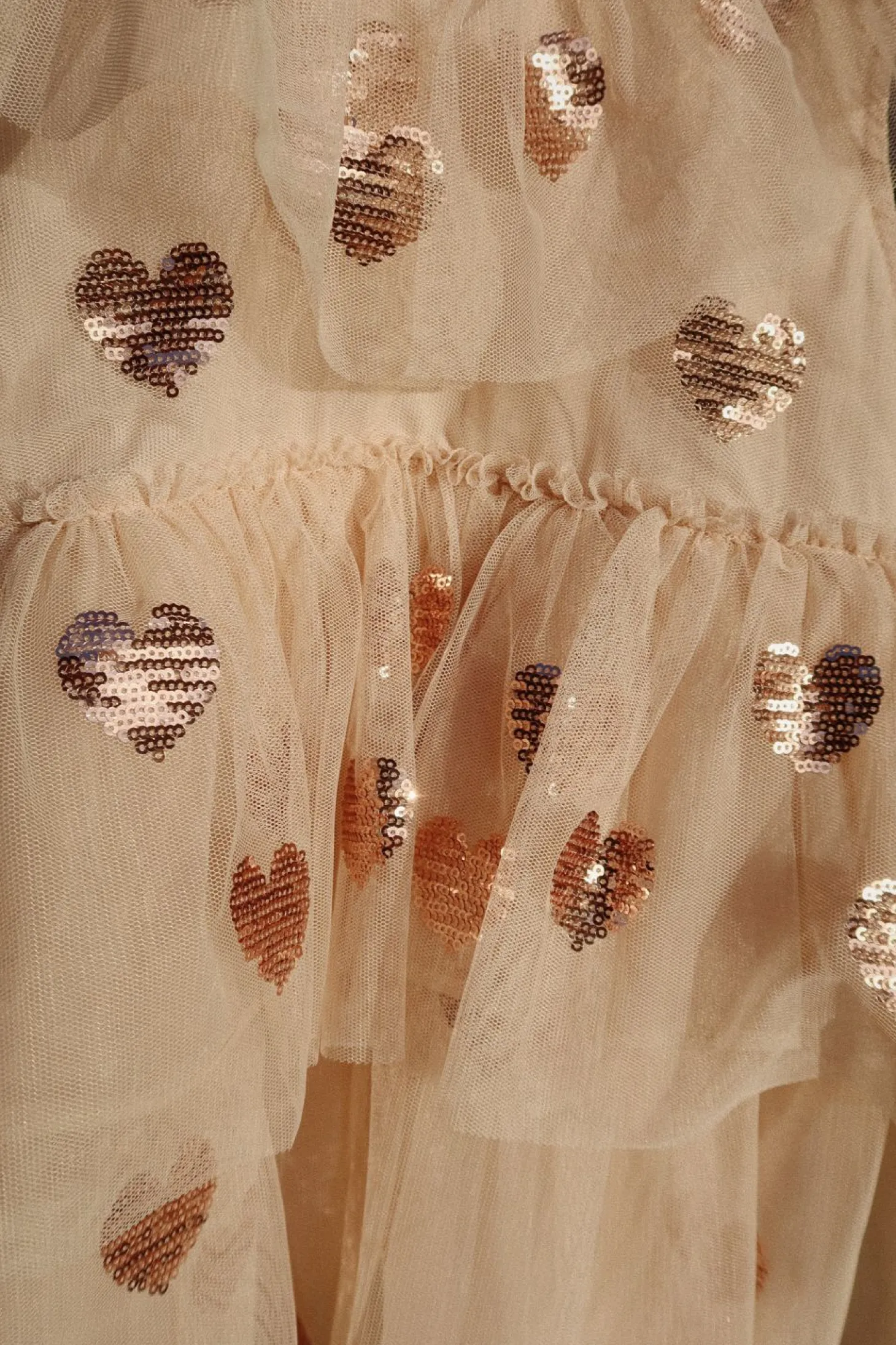 Konges Sløjd Yvonne Hjertekjole Med Pailletter - Coeur Sequins*Born Kjoler & Nederdele